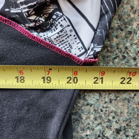 Laura Hlavac Long Sleeve Black White Pink Hoodie Women XL 16-18 Cotton - Picture 7 of 8